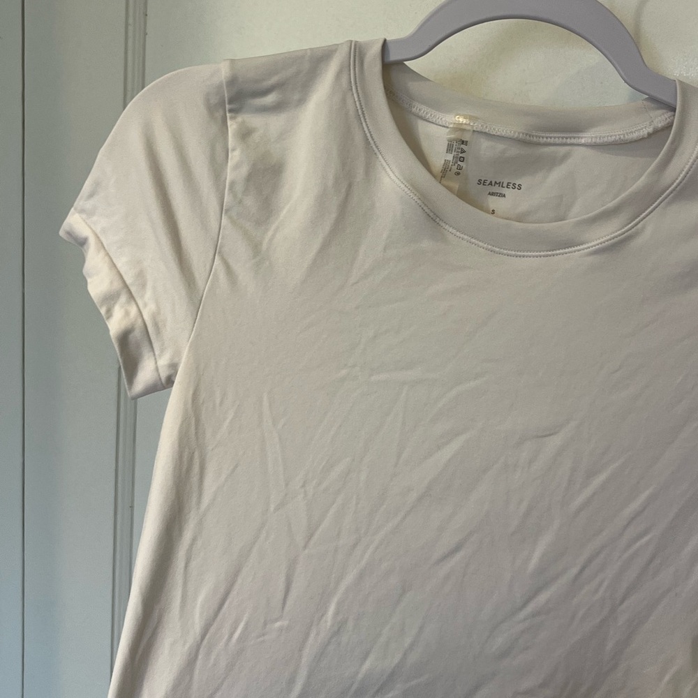 White Crewneck Women's Tee - Picture 4 of 4